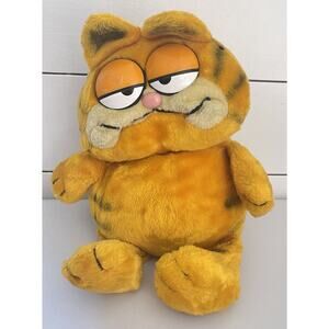 Garfield The Cat Vintage Plush Stuffed Animal Fun Farm 1978, 1981 Sitting 10”
